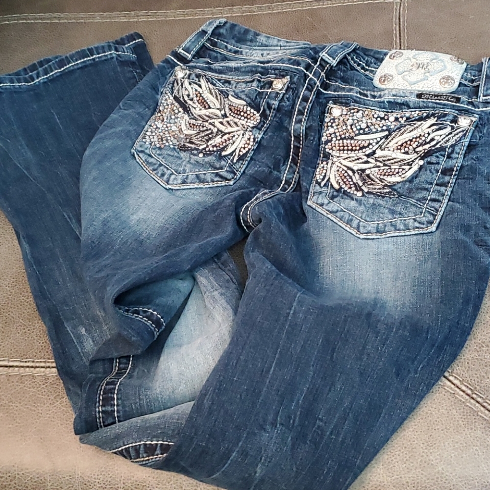 WOMENS MISS ME JEANS 26/33 MID RISE